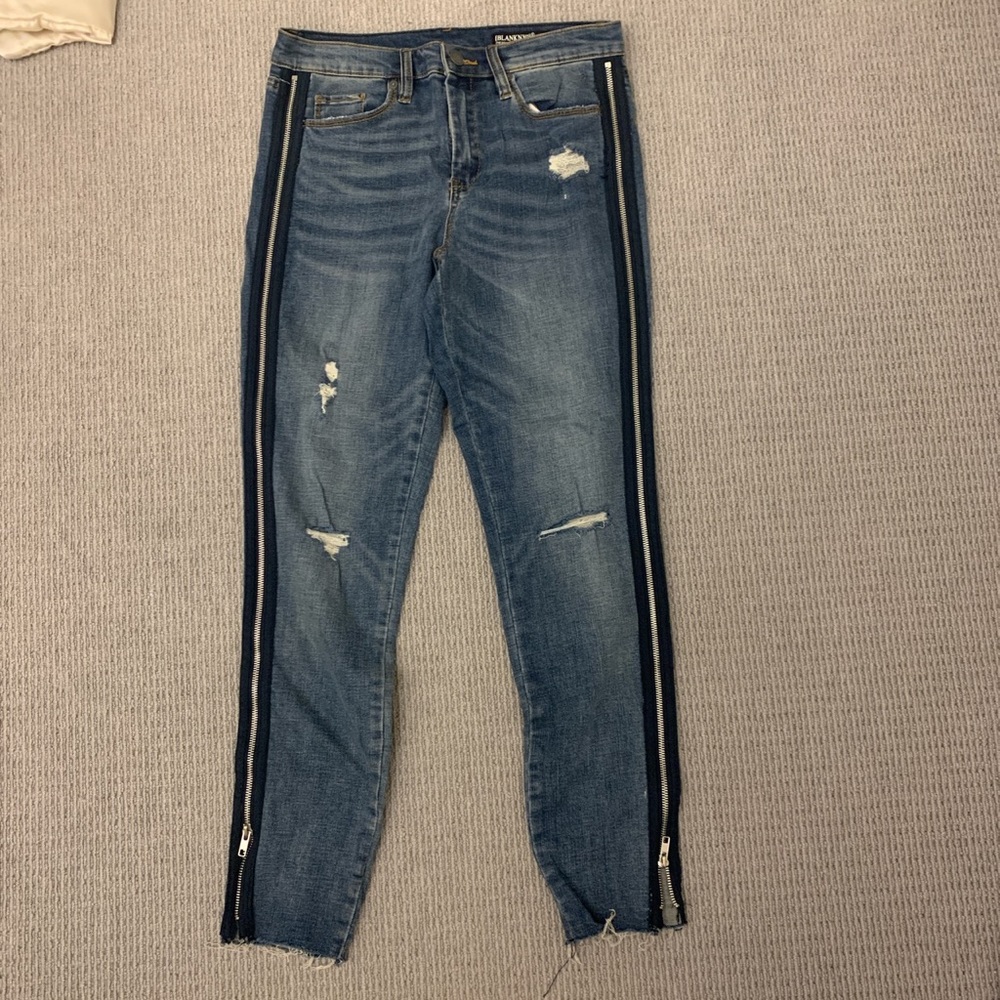 BLANK NYC Jeans with Zippers on sides